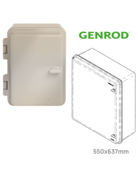 GABINETE QUADRI  PVC IP65 P/96 MOD 550X637X180 GENROD