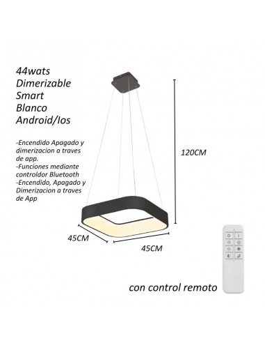COLGANTE LED SOFT 44W DIMMERIZABLE SMART 45CM  NG