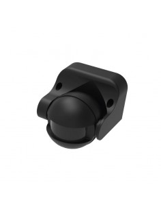 SENSOR DETECTOR MOVIMIENTO PARED/TECHO 180º NEGRO IP44