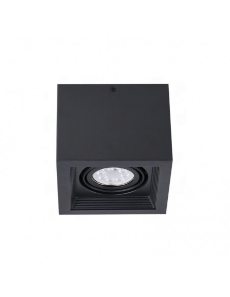 PLAFON ECUA DICRO 1 LUZ NEGRO CANDIL