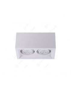 PLAFON ECUA DICRO 2 LUCES BLANCO CANDIL