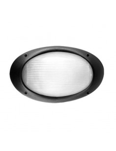 TORTUGA OVAL POLIPROPILENO LISA ARO ALTO NEGRO E27