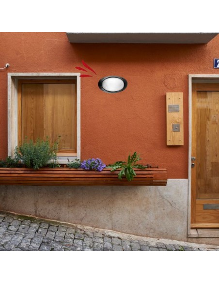 TORTUGA OVAL POLIPROPILENO LISA ARO ALTO NEGRO E27