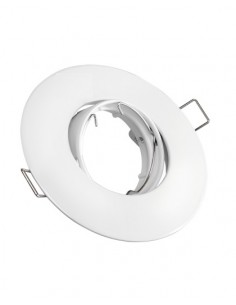 SPOT EMBUTIR DICRO MOVIL 105MM ALIC BLANCO LISO
