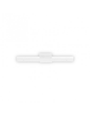 BASE BARRAL 2 LUCES BLANCO LISO  35CMS