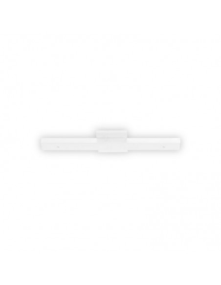 BASE BARRAL 2 LUCES BLANCO LISO  35CMS