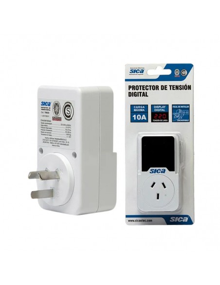 PROTECTOR TENSION ENCHUFABLE DIGITAL SICA  10AMP