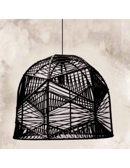 COLGANTE JAULA A1 50X50 HILO NEGRO E27