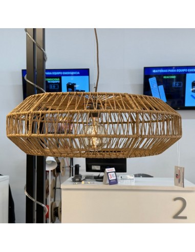 COLGANTE CAMPANA J1 60X20 HILO KRAFT MARRON