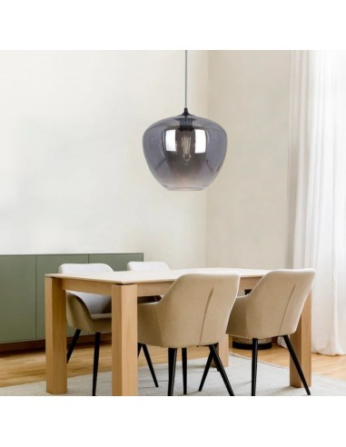 COLGANTE APEROL HUMO 1 LUZ E27 Ø28X25CM