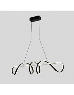 COLGANTE LED TREVOR 83W NEGRO 1000X220MM DINAM. 180º