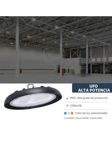 COLGANTE INDUSTRIAL UFO 150W 3000 - 4000 - 6500...