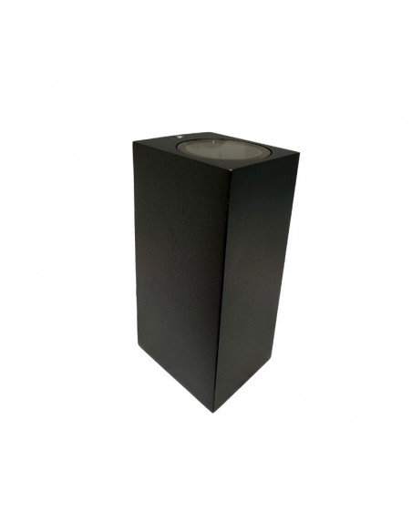 APLIQUE BIDIRECCIONAL RECTO 1 LUZ GU10 NEGRO ALUMINIO