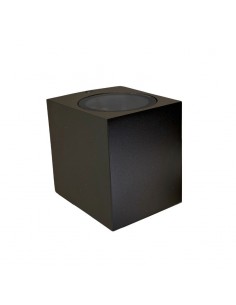 APLIQUE UNIDIRECCIONAL RECTO 1 LUZ GU10 NEGRO ALUMINIO 2