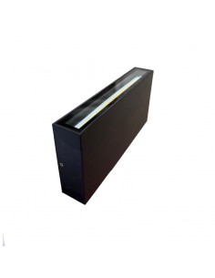 APLIQUE BIDIRECCIONAL LED CHATO 2X 6W 3000K NG IP65 PC UV 2
