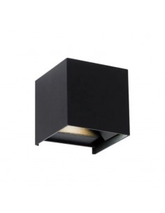 APLIQUE BIDIRECIONAL QUEEN LED REGUL LED 10W NEGRO ALUMINIO
