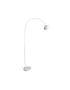 LAMPARA DE PIE ARQUEADA BASE MARMOL BLANCO ROCK XL