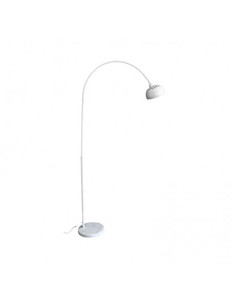 LAMPARA DE PIE ARQUEADA BASE MARMOL BLANCO ROCK XL