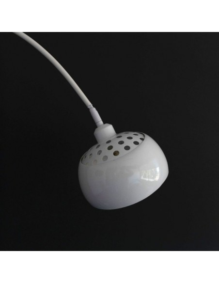 LAMPARA DE PIE ARQUEADA BASE MARMOL BLANCO ROCK XL