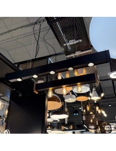 COLGANTE RECTO 5 LUCES GU10 110X9X6CM NEGRO 2