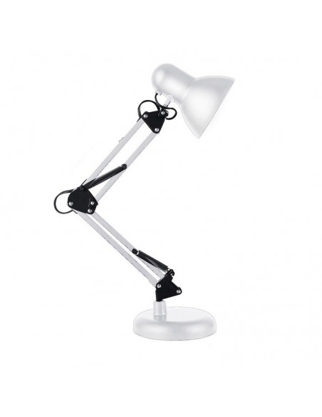 LAMPARA ESCRITORIO CLASSIC E27 DOBLE BRAZO BLANCO