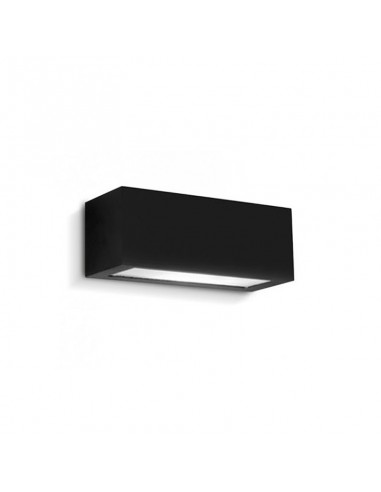 APLIQUE BIDIRECCIONAL RECTO 1102 1 LUZ E27 NEGRO ALUMINIO