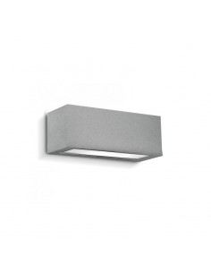 APLIQUE BIDIRECCIONAL RECTO 1102 1 LUZ E27 GRIS ALUM ALUMINO