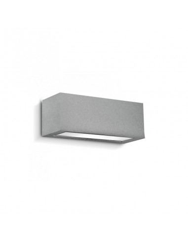APLIQUE BIDIRECCIONAL RECTO 1102 1 LUZ E27 GRIS ALUM ALUMINO