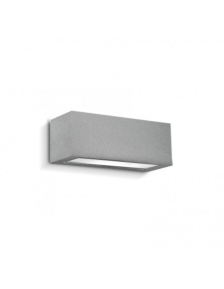 APLIQUE BIDIRECCIONAL RECTO 1102 1 LUZ E27 GRIS ALUM ALUMINO