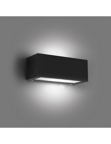 APLIQUE BIDIRECCIONAL RECTO 1102 1 LUZ E27 GRIS ALUM ALUMINO