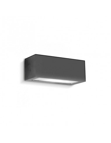 APLIQUE BIDIRECCIONAL RECTO 1102 1 LUZ E27 GRAFITO ALUMINIO