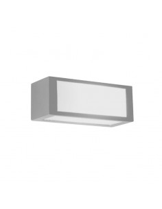 APLIQUE BIDIRECCIONAL RECTO 1103 1 LUZ E27 GRIS ALU ALUMINIO