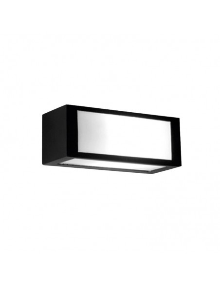 APLIQUE BIDIRECCIONAL RECTO 1103 1 LUZ E27 NEGRO ALUMINIO