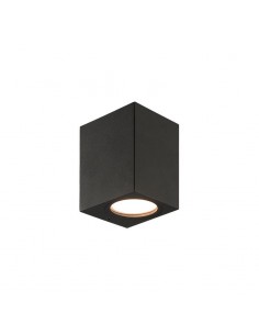APLIQUE UNIDIRECCIONAL RECTO 1 LUZ GU10 NEGRO MARKAS