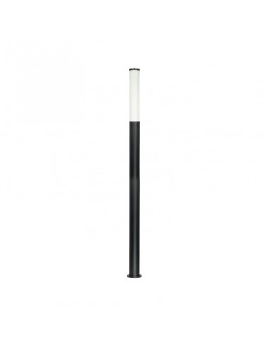 FAROLA ALUMINIO 2500 2 TUBO LED 60CM - 250CM NEGRO