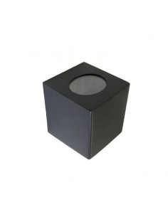APLIQUE UNIDIRECCIONAL CUBO 1005  Hº- V-GU10 NEGRO
