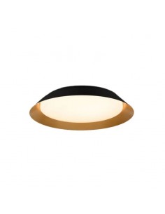 PLAFON LED BITZ 36W DIMMER  58CM NEGRO ORO .