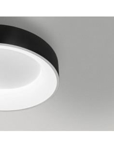 PLAFON LED BAGEL 40W DIMMER 3000K 45CM NEGRO 2
