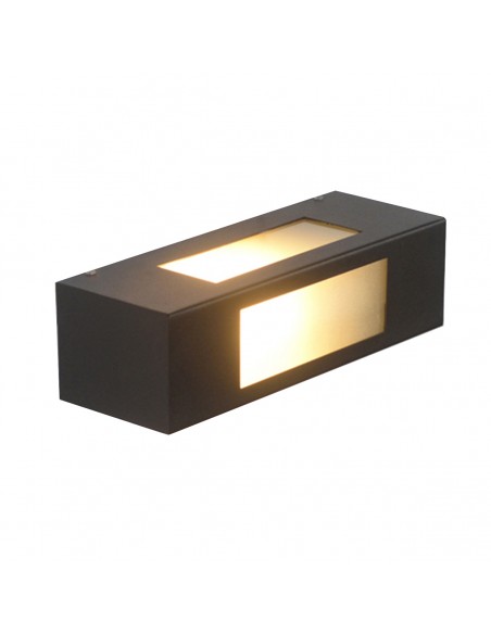 APLIQUE TRIDIRECCIONAL RECTANG 2003 1 LUZ E27 NEGRO