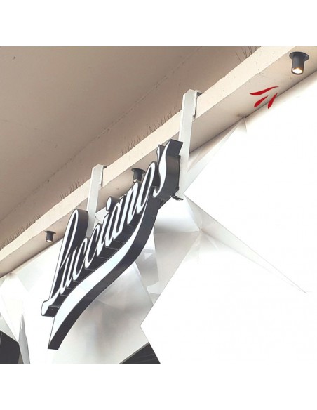 PLAFON DICRO PUNTO TUBA BLANCO ALUMINIO