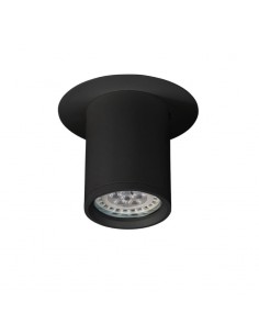 PLAFON DICRO PUNTO TUBA NEGRO ALUMINIO