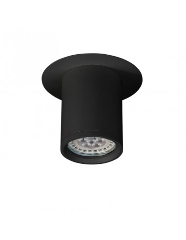 PLAFON DICRO PUNTO TUBA NEGRO ALUMINIO