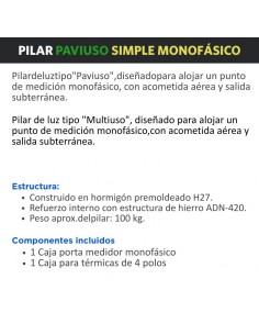 PILAR PREMOLDEADO MONOF SIMPLE PAVIUSO C/ CAJAS 2