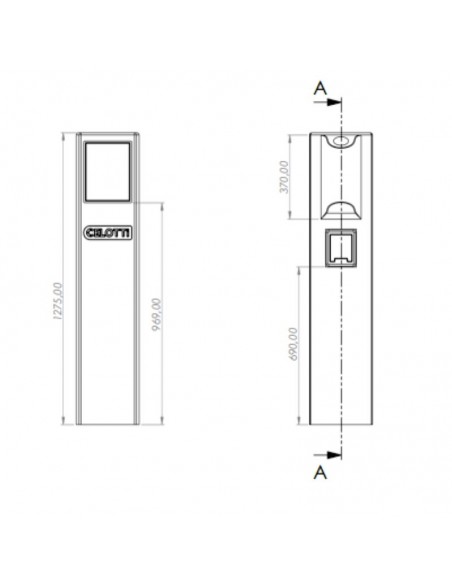PILAR PREMOLDEADO MONOF SIMPLE PAVIUSO C/ CAJAS