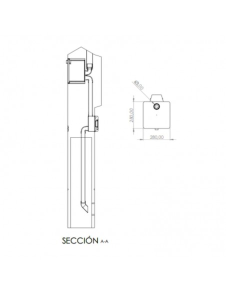 PILAR PREMOLDEADO MONOF SIMPLE C/ CAJA MED Y TMG T4