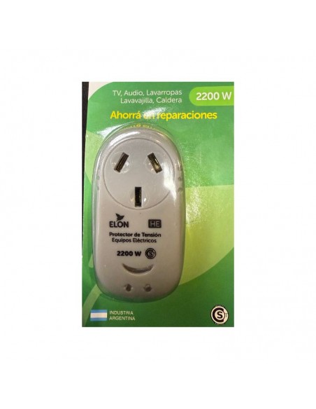 PROTECTOR TENSION ENCHUF ELON (HE) 2200W ELECTRODOMESTICOS