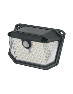 APLIQUE LED SOLAR TRIDIRECCIONAL DETECT MOVIM IP65 6000K