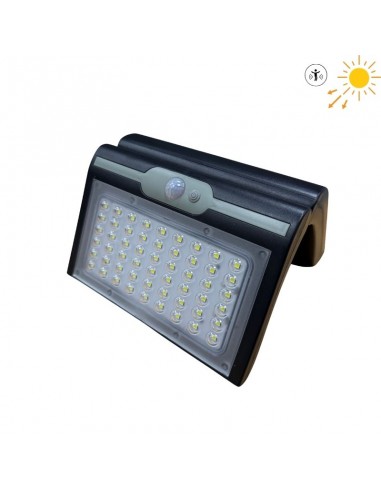 APLIQUE LED SOLAR DETECC MOVIMIENTO NEGRO IP44...