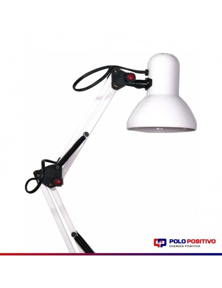 LAMPARA TABLERO DE DIBUJO C/ BASE  BLANCO