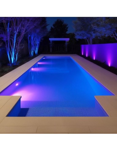 ARTEFACTO PILETA LED APLICAR SUMERGIBLE RGB 12W...